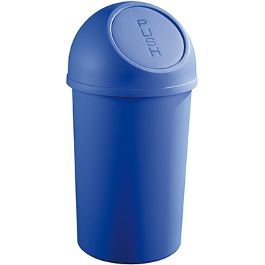 Abfallbehälter Helit H24013 45l blau Mit Push-einwurfklappe