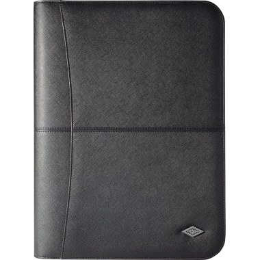 Konferenzmappe Wedo 586001 A4 schwarz Accento, Aus Kunstleder, Inkl. -block,