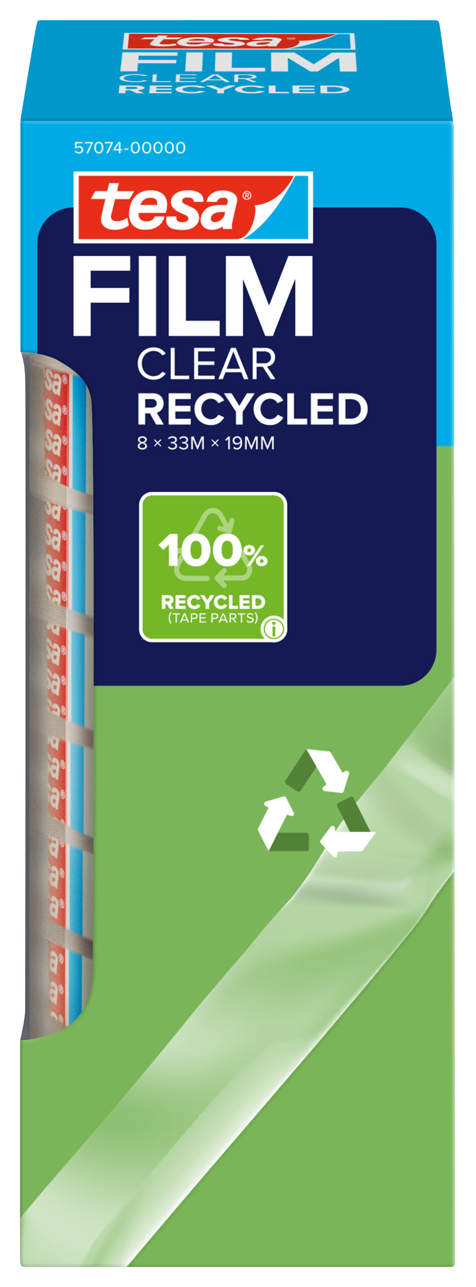 Klebefilm Tesa 57074 eco&clear 19mmx33m Office-box