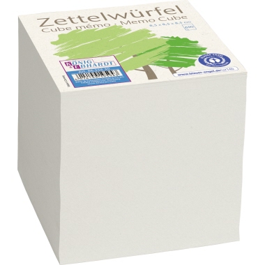 Notizklotz 8,5x8,5cm 650 Blatt grau rc. 8,5x8,5x8,5cm