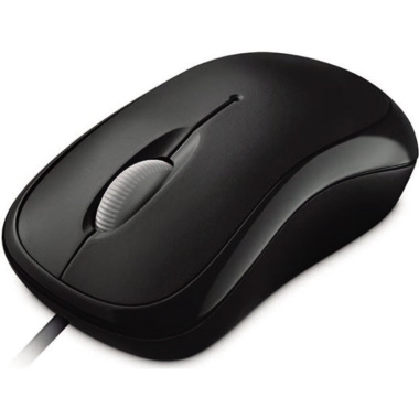 Maus Microsoft Basic Optical USB kabelgebunden schwarz