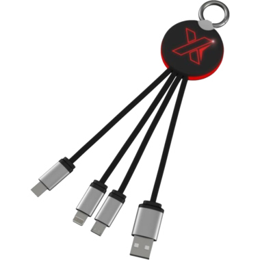 Ladekabel SCX.design C16 Leuchtlogo rot 