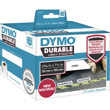 Etikett Dymo 1933087 59x190mm weiß 