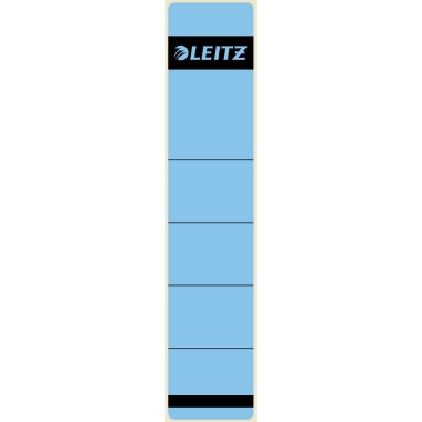 Rückenschild Leitz 1643 blau kurz/schmal, selbstklebend