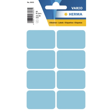 Etikett Herma 3693 26x40 blau Vielzweck