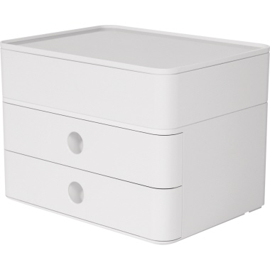 Schubladenbox Allison 1100 snow white 2 Schübe + Utensilienbox