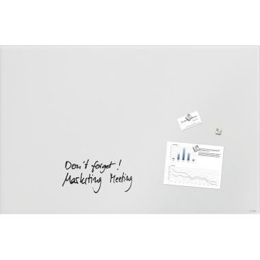 Glasboard Sigel GL546 91x46cm weiß magnethaftend, Artvertum