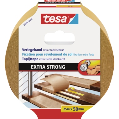 Verlegeband Tesa 05696 25mx50mm 0 , Extra Stark Beidseitig Klebend
