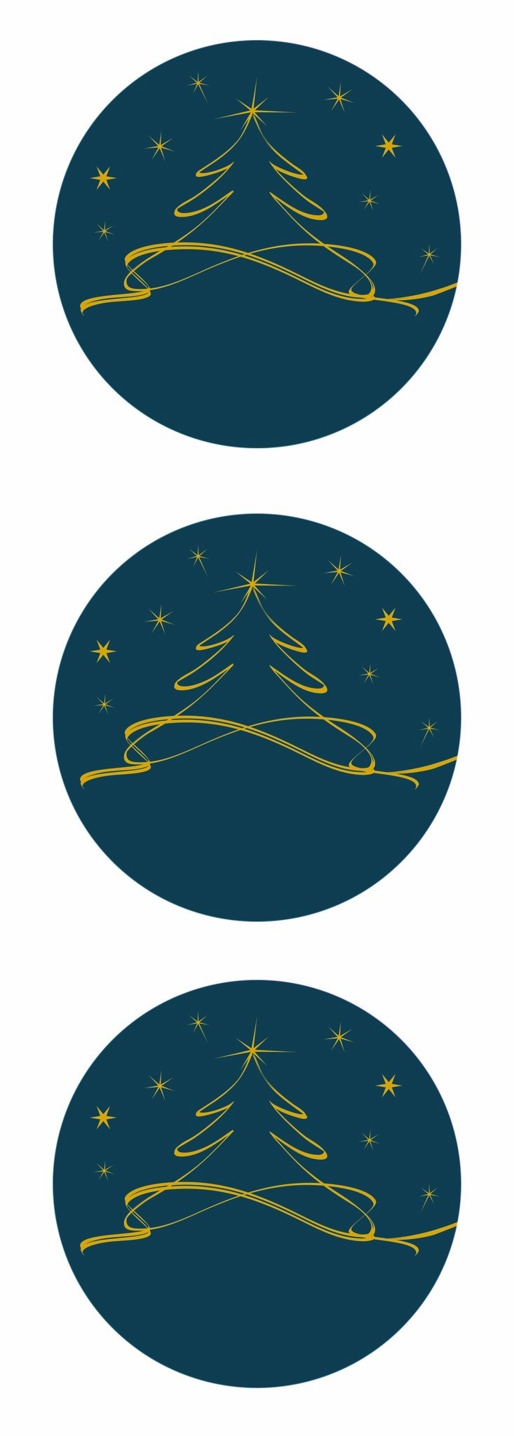 Sticker Sigel Weihnachten 47x47mm petr. 