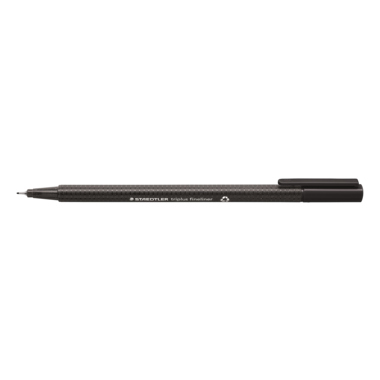 Fineliner Staedtler Triplus 334 schwarz Strichstärke 0,3mm Fineliner Staedtler Triplus 334 schwarz Strichstärke 0,3mm