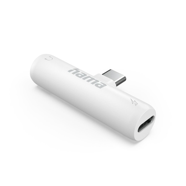 Audio-Adapter Hama 201723 USB-C-3,5-mm-Klinke USB-C Pd Ink. Ladef.