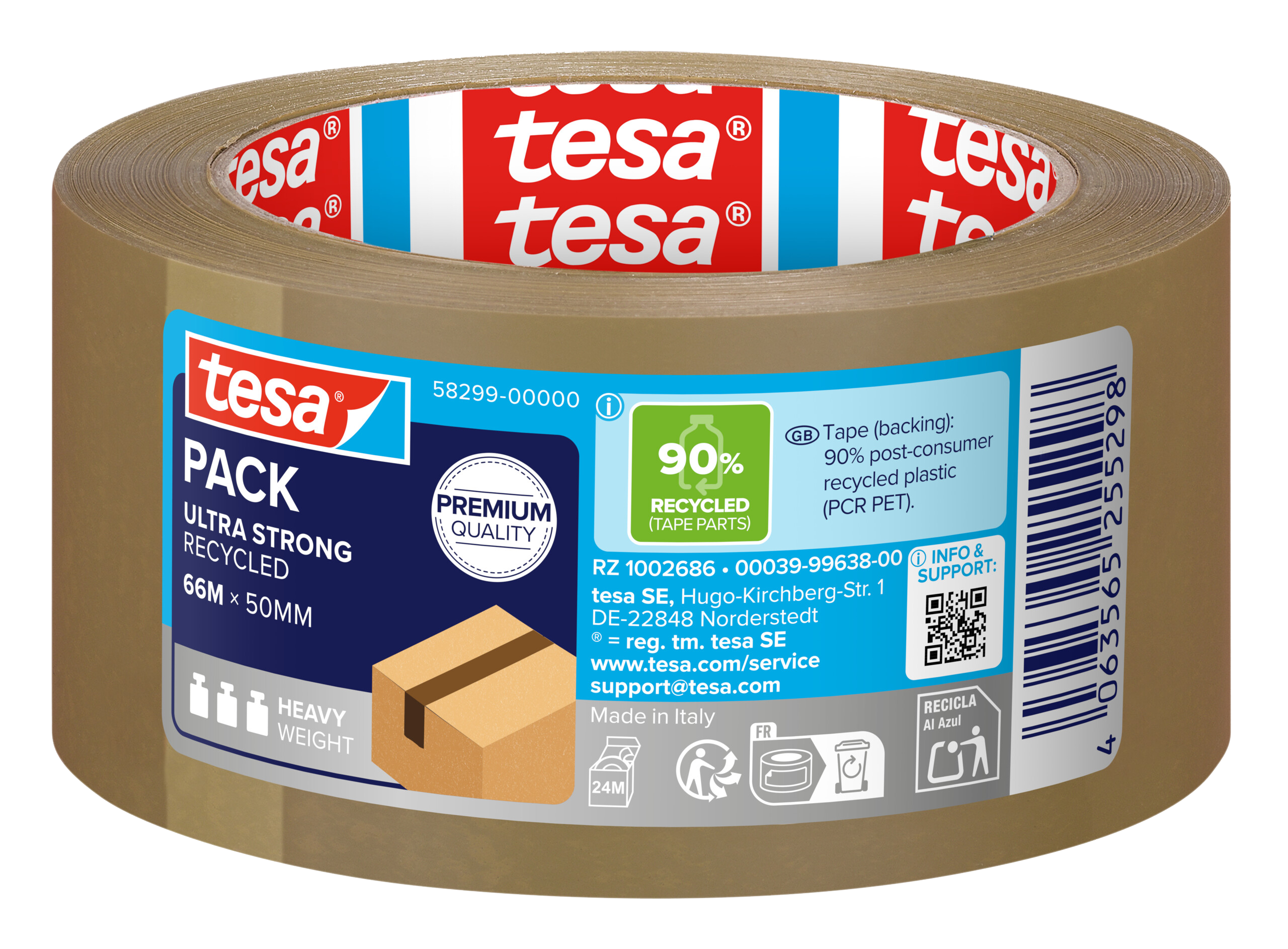 Packband Tesa 58299 66mx50mm braun Ultra Strong