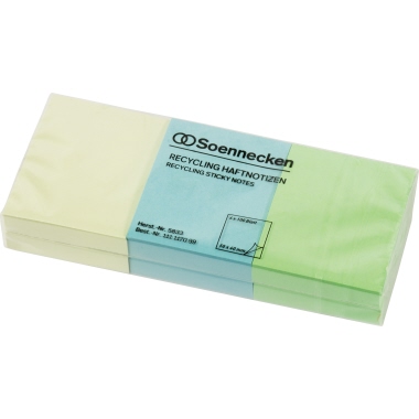 Haftnotiz Soe 5833 50x40mm 100Bl. sort. 