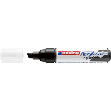 Acrylmarker edding 5000 schwarz 5-10mm, Keilspitze