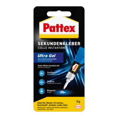 Sekundenkleber Pattex Ultra Gel WA98 3g 