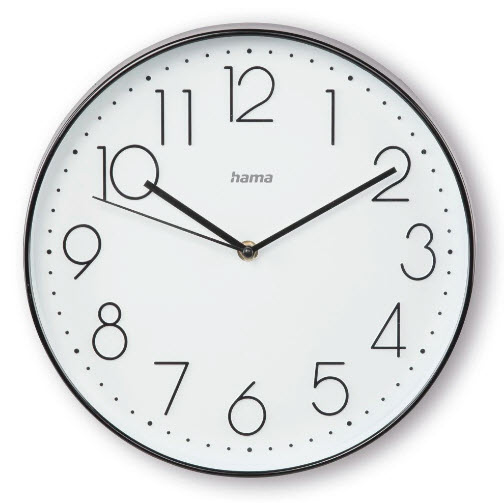 Wanduhr Hama 185873 Korsika 30cm sw/we 