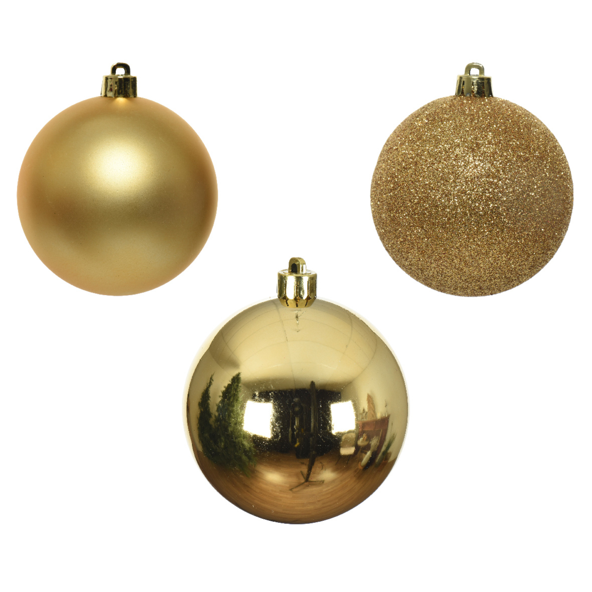 Christbaumschmuck DECORIS 20170 6cm gold 