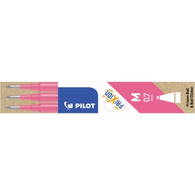 Tintenrollermine Pilot BLS-FR7 pink 3er Frixion