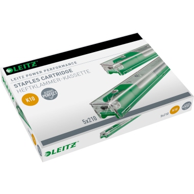 Heftklammerkassette Leitz 5593 26/10verz Grün, Inhalt 5x210 Klammern