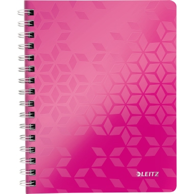 Collegeblock Leitz WOW 4641 A5 pink kariert
