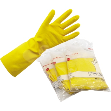 Gummihandschuhe Vileda 25618 Gr. XL gelb Naturlatex Gelb