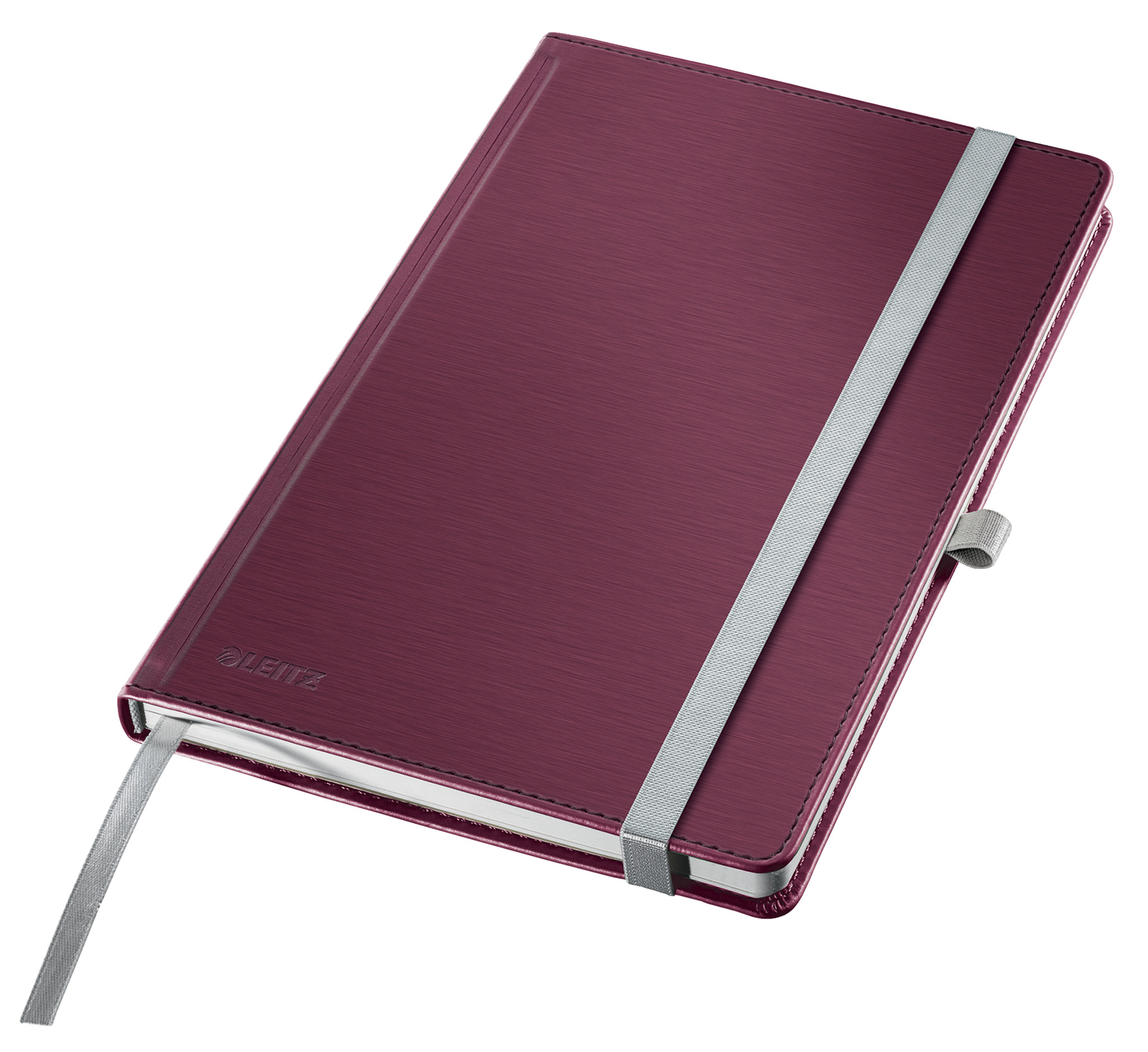 Notizbuch A5 Leitz 4485 Style rot Liniert, Hardcover, Granat Rot