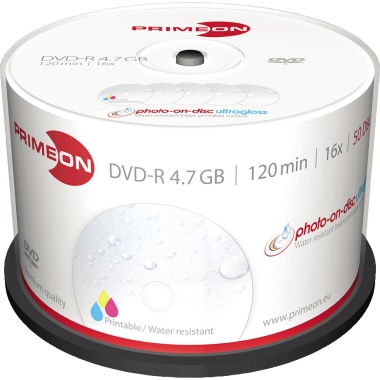 DVD-R Primeon Ultragloss InkPrint 50er 4,7gb