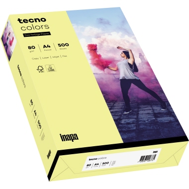 Kopierp. tecno colors A4 80g hellgelb 88042297