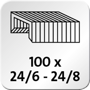 Heftgerät Novus B4FC re+new schwarz bis 50 Blatt, Flat-clinch