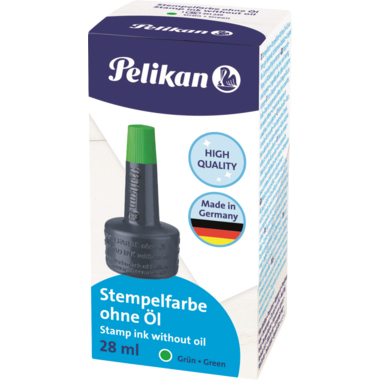 Stempelfarbe Pelikan 28ml ohne Öl grün  Stempelfarbe Pelikan 28ml ohne Öl grün