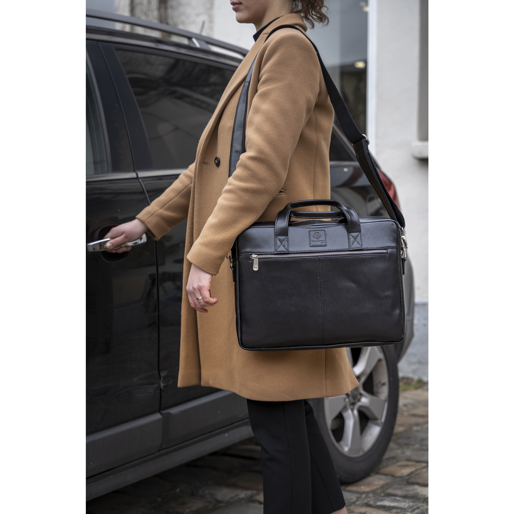 Laptoprucksack Exacompta 17437E schwarz 