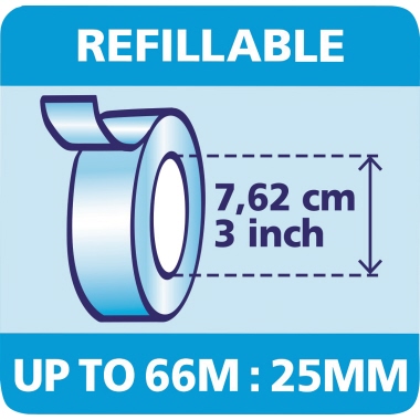 Tischabroller Tesa 57422 rot/blau Easy Cut Professional 25mm x 66m