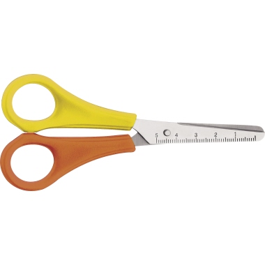 Bastelschere 5" 13 cm Linksh rund gelb 