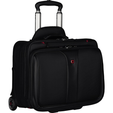 Buniness-Set Wenger 600662 schwarz Trolley 17 + Tasche (case) 15,4