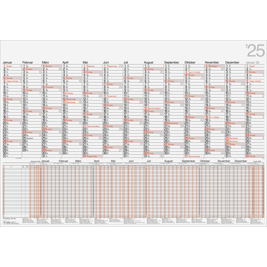 Plakatkalender rido 7033710 98 x 68,5 cm 