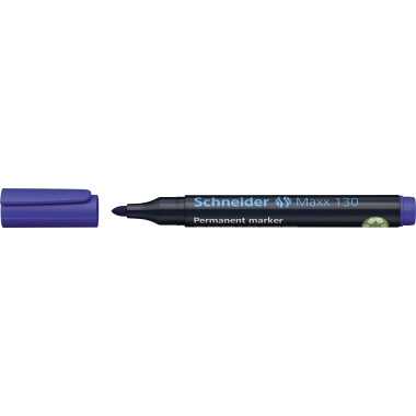 Permanentmarker Schneider Maxx 130 blau 1-3mm, Rundspitze Permanentmarker Schneider Maxx 130 blau 1-3mm, Rundspitze