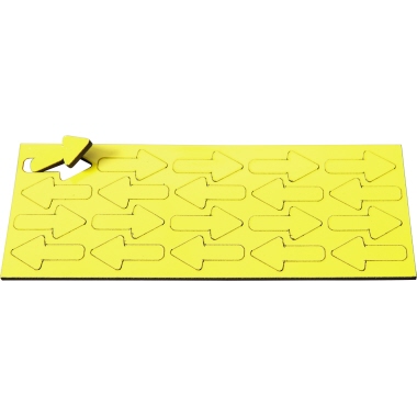 Magnetsymbole Ultradex 841215 zitrone Pfeil, 22,5x12mm
