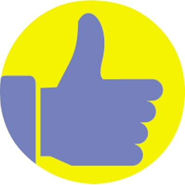 Etikett Avery Zweckform 3861 Ø-19mm Daumen gelb 250 St.