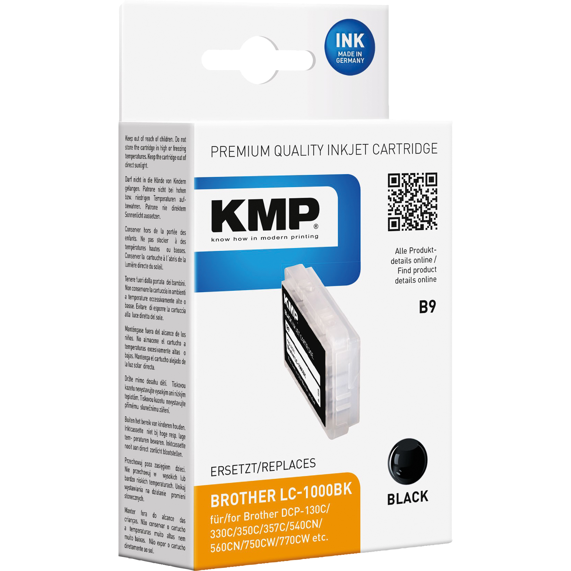 Tintenpatrone LC1000BK schwarz Brother Lc1000bk/51bk 20ml 700s.