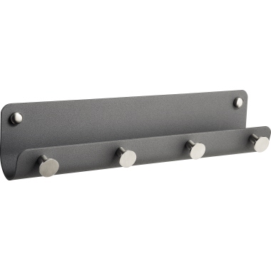 Garderobenleiste ALCO 2834 4 Haken satin grau