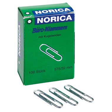 Büroklammer Norcia 2225 32mm Mit Kugelenden Verzinkt