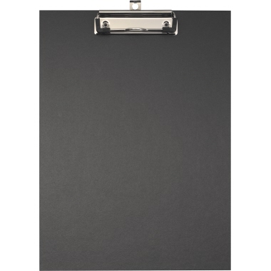 Klemmbrett Falken 11288339 A4 schwarz Mit Spezial-kraftpapierbezug, Blauer Eng