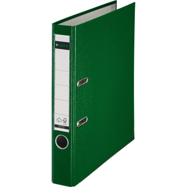 Ordner Leitz 1015 Plastik A4 52mm grün 