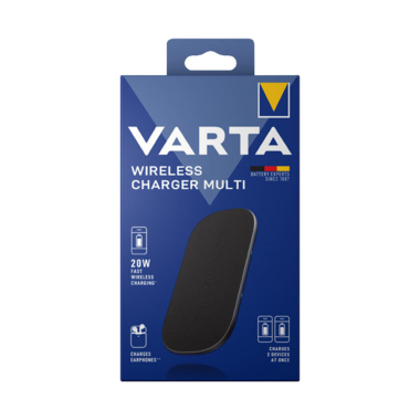 Fast Wireless Charger Varta 57906101111 Multi, 9v, Kabel Usb Typ-C-C, 1m