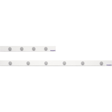 Magnetleiste Holtz 16270M 50x5cm weiß Selbstklebend, Inkl. 4 Magnete