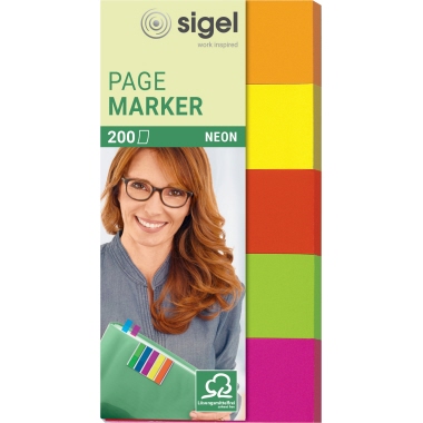 Haftmarker Sigel HN650 neon 50x100mm