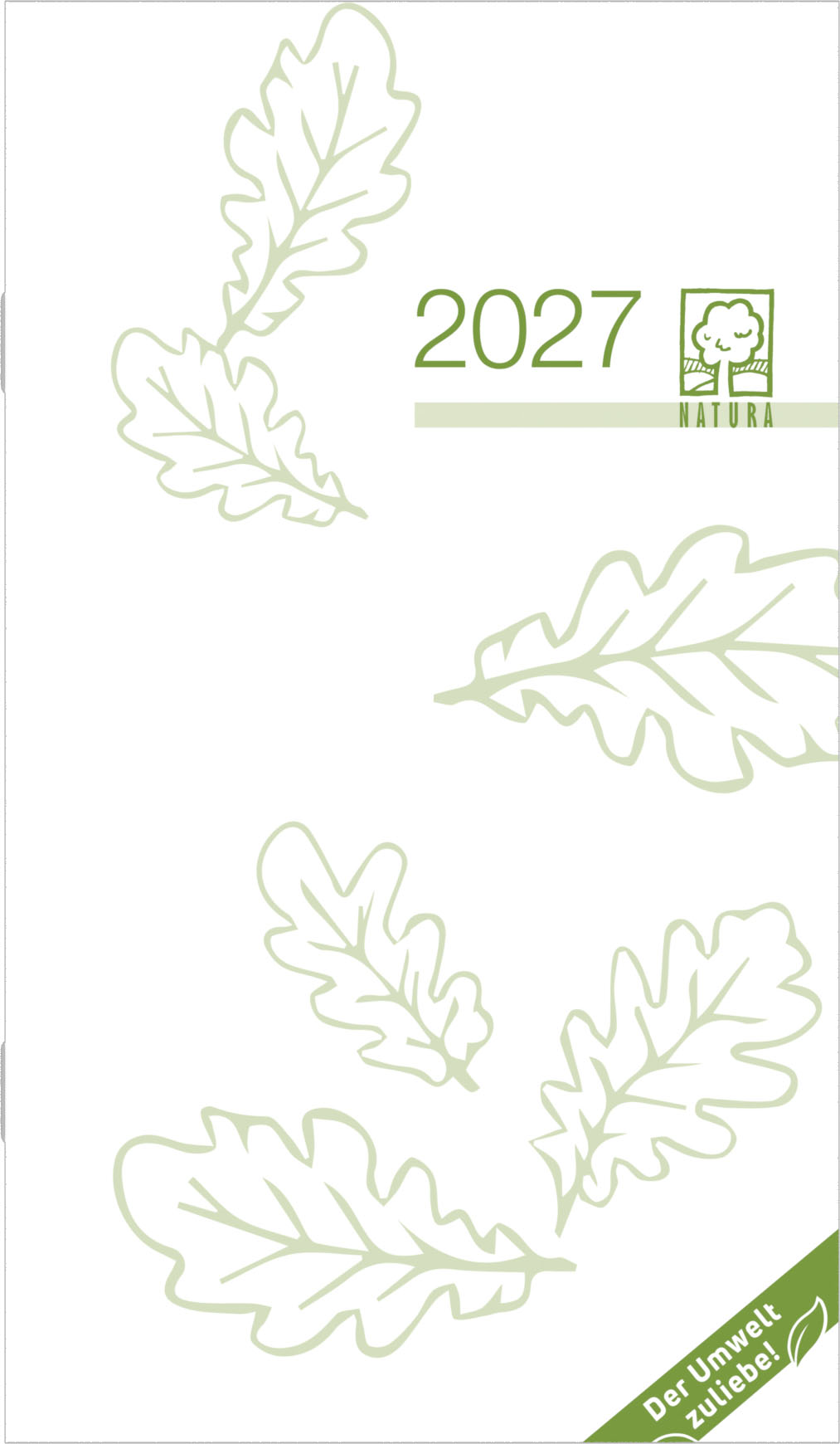 Taschenkalender Zettler 520-0700 1M/2S Grün 32 Seiten