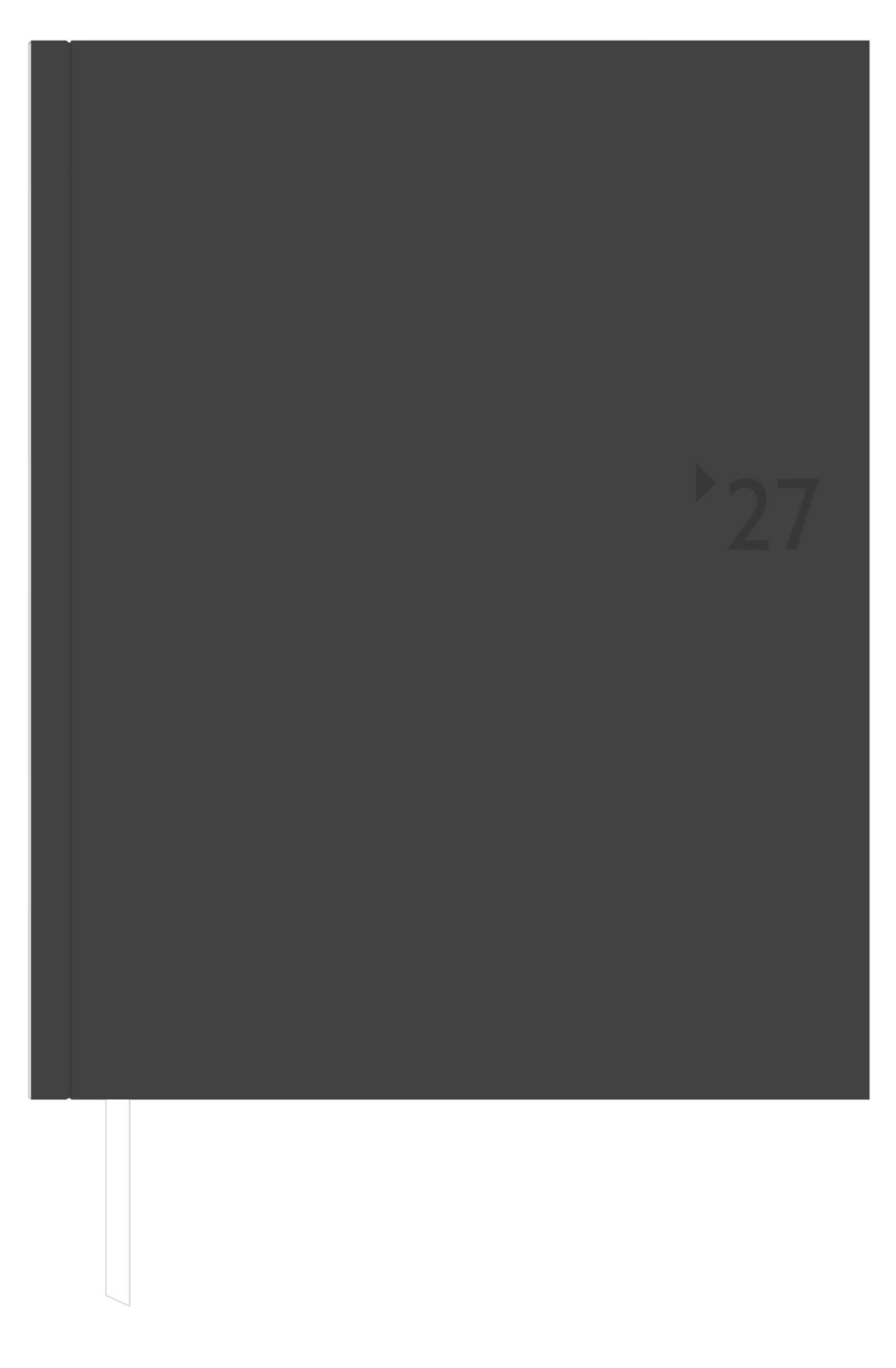 Wochenbuch Zettler 739-2621 2S/1W anthr. Anthrazit, 21X26,5cm, Sonn-Und Feiertag