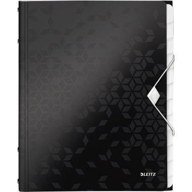Ordnungsmappe Leitz WOW 4634 12F schwarz 
