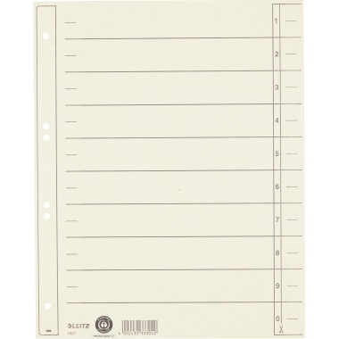 Trennblatt Leitz 1657 A4 chamois 